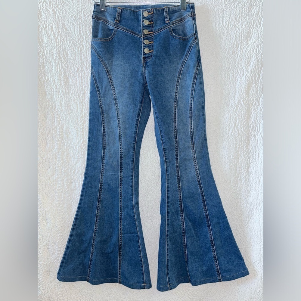 Litz Flare Stretch Denim Jeans